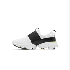 Sorel Kenetic Impact Strap slipon white contemporary sneakers running shoe 10